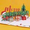 Paper Love Pop Up Christmas Card, 3D Merry Christmas, for Christmas or Holidays, 5" x 7" Cover - Includes Envelope and Removable Note Tag